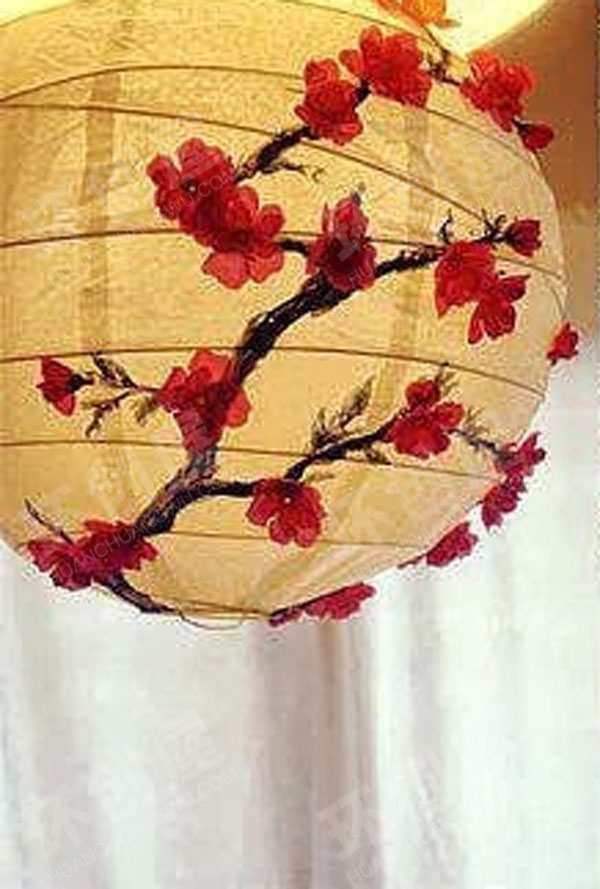 幼儿园美工区春节手工绘画灯笼图片