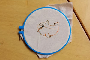 幼儿园美工区刺绣坊图片4张