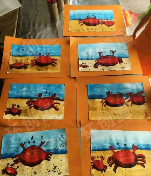 幼儿园美工区各种绘画创意图片