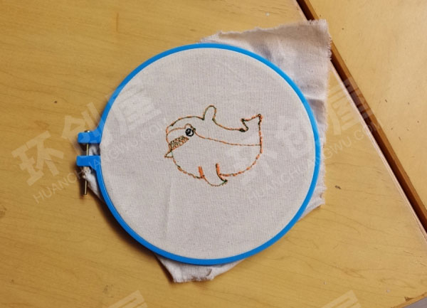 幼儿园美工区刺绣坊图片