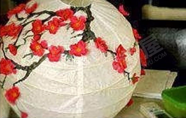 幼儿园美工区春节手工绘画灯笼图片