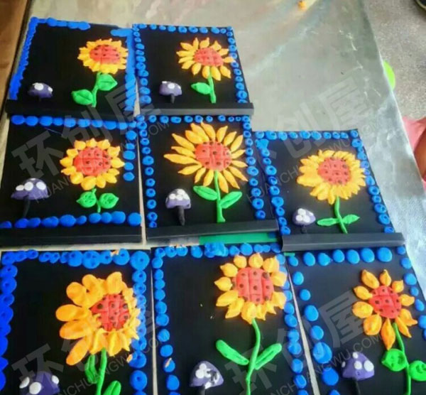 幼儿园美工区各种绘画创意图片