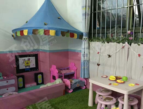 幼儿园角色游戏家庭布置图片