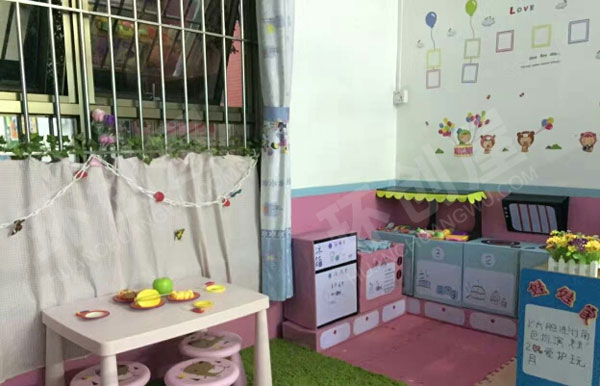 幼儿园角色游戏家庭布置图片