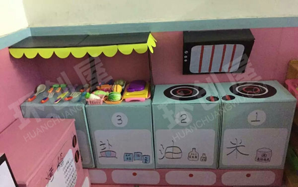 幼儿园角色游戏家庭布置图片