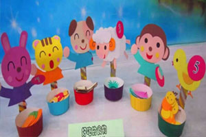 幼儿园益智区各种数字配对环创图片8张