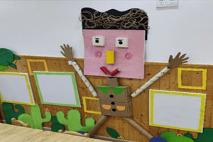 幼儿园益智区墙面人物创想环创图片2张