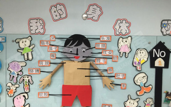 幼儿园我的身体主题墙环创图片