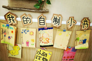 幼儿园墙面布置我的自制小书环创图片