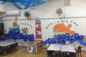 幼儿园墙面布置亲亲大海洋环创图片4张