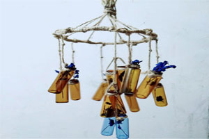 幼儿园自制麻绳系风铃款吊饰图片6张