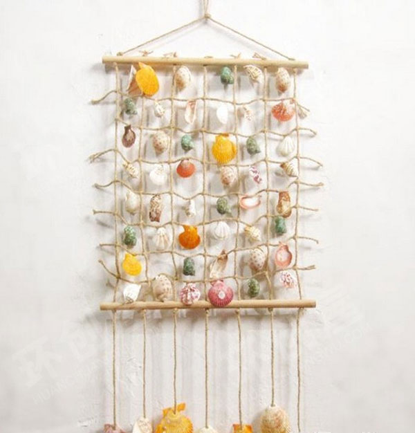 幼儿园废物利用贝壳手工自制吊饰图片