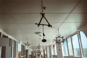 幼儿园麻绳森系田园风树枝吊饰图片6张