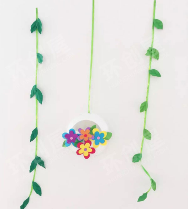 幼儿园卡纸手工春天挂饰图片