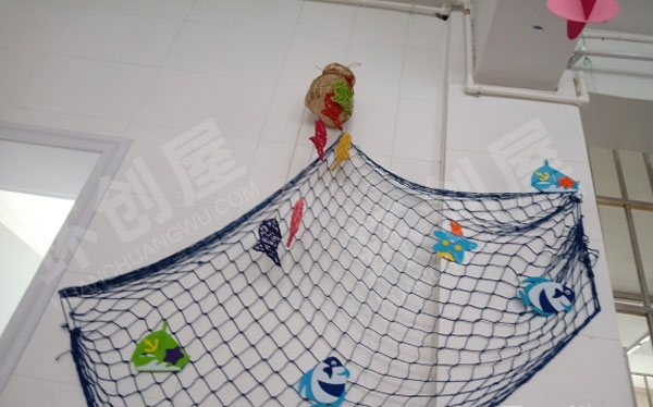 幼儿园海洋风格简易吊挂饰图片