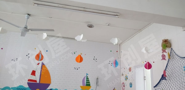 幼儿园海洋风格简易吊挂饰图片