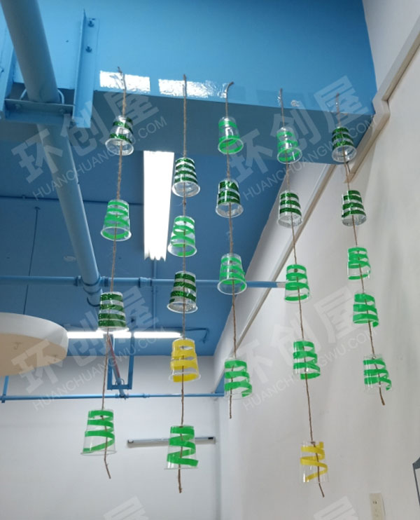 幼儿园废物利用绳线吊挂饰图片