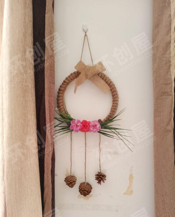 幼儿园森系田园风手工作品挂饰图片