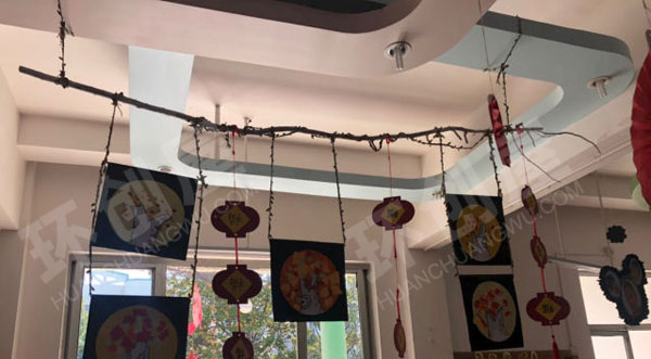 幼儿园自制新年红色喜庆作品吊挂饰图片