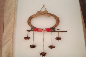 幼儿园森系田园风手工作品挂饰图片2张