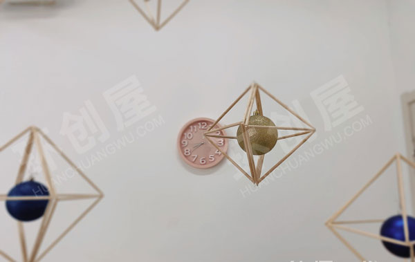 幼儿园自制木棒圆球吊挂饰图片