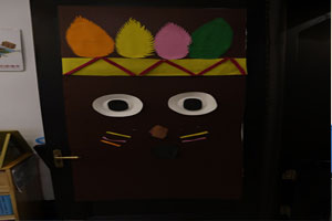 幼儿园古文明环创门饰图片7张