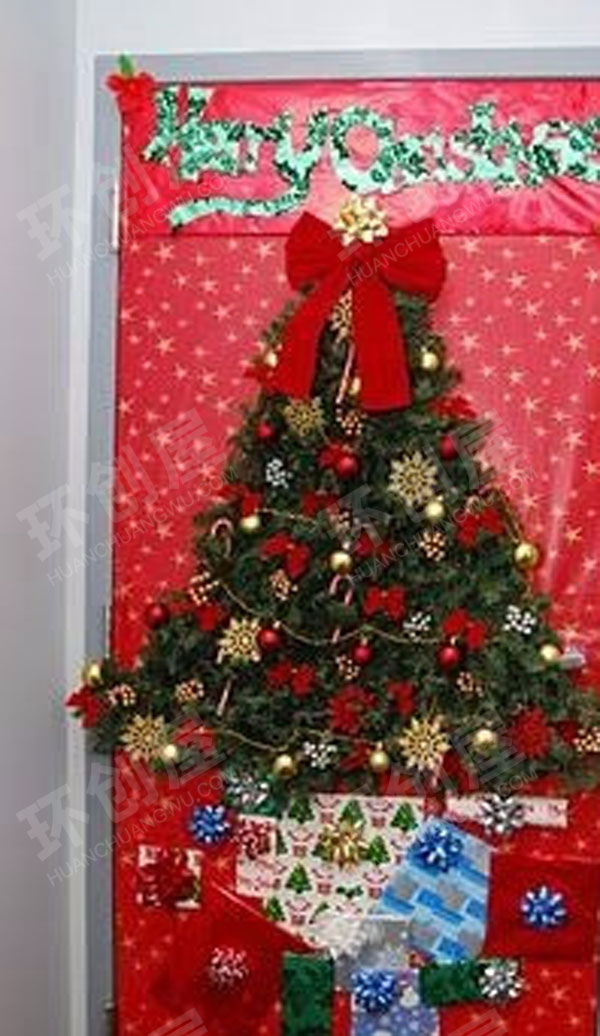 幼儿园圣诞节主题门装饰图片