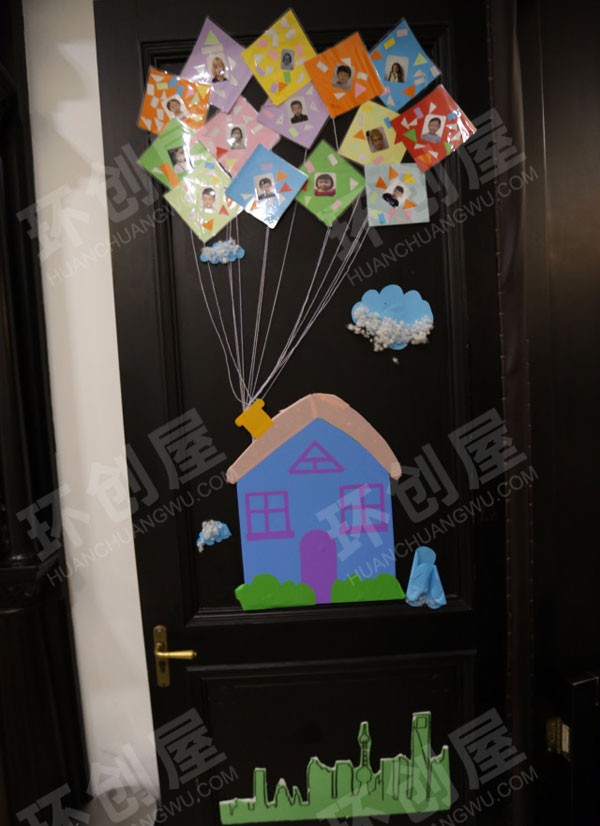 幼儿园古文明环创门饰图片