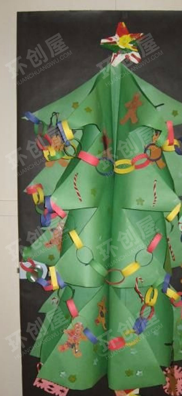 幼儿园圣诞节主题门装饰图片