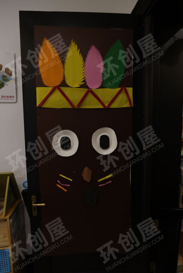 幼儿园古文明环创门饰图片