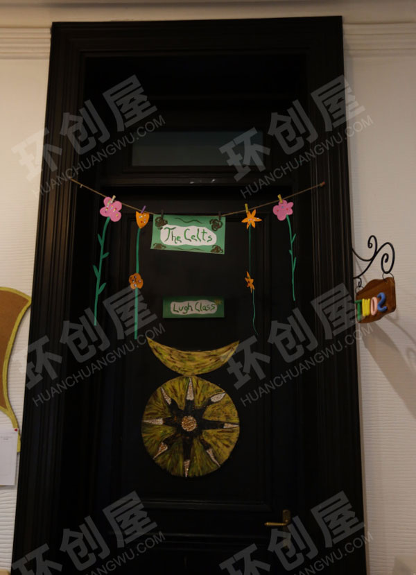 幼儿园古文明环创门饰图片