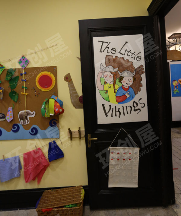 幼儿园古文明环创门饰图片