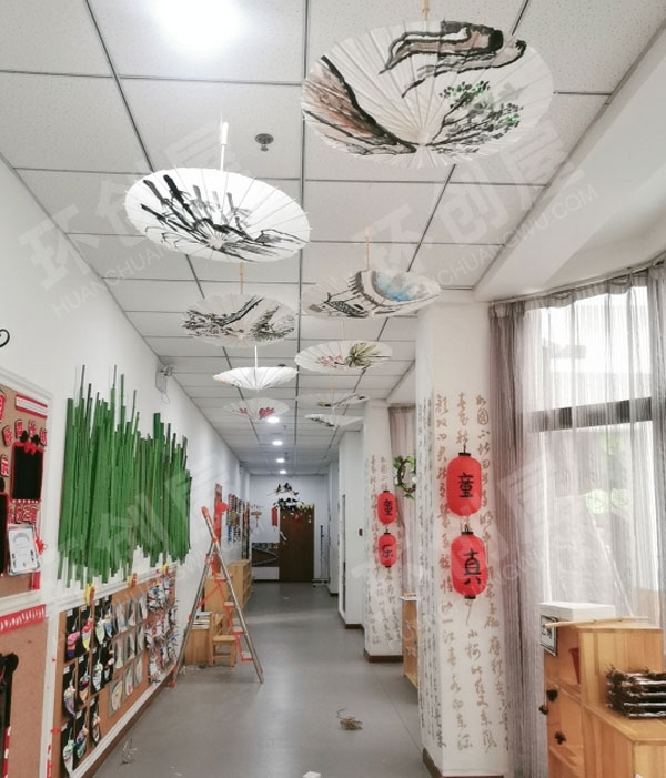 幼儿园国风潮历史文化浓厚主题走廊环创图片