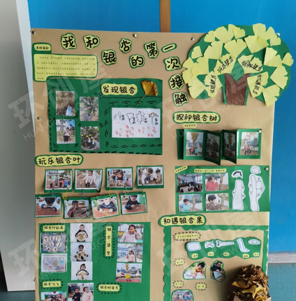 幼儿园走廊各种水果蔬菜展板海报图片