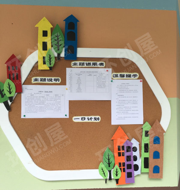 幼儿园各种好看自制手工家园联系栏环创图片