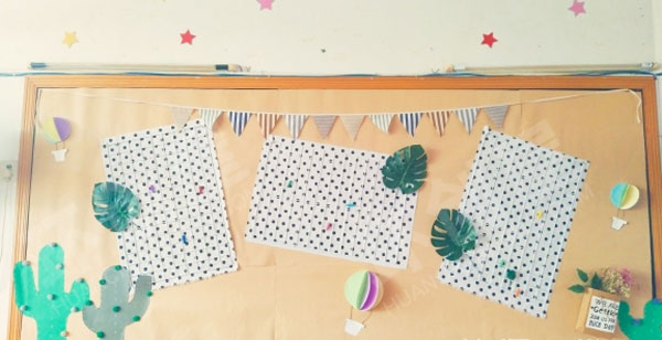 幼儿园清新ins风主题家园联系栏环创图片