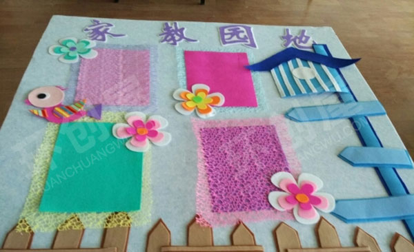 幼儿园不织布手工家园联系栏图片