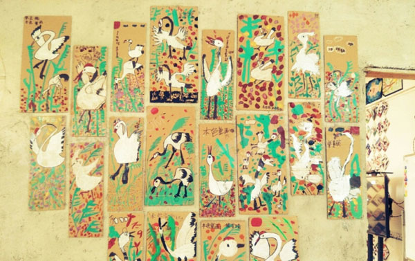 幼儿园中国风装饰环创作品展示图片