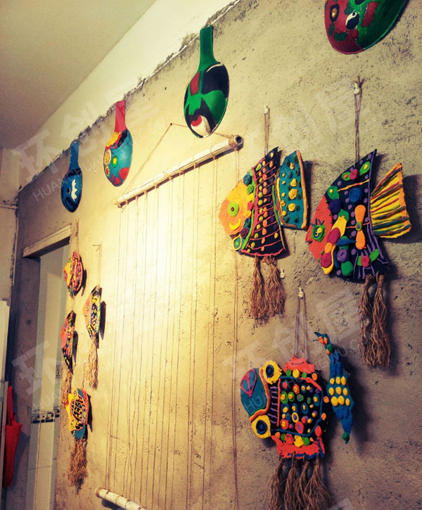 幼儿园中国风装饰环创作品展示图片