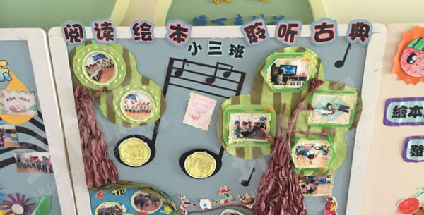 幼儿园绘本特色展板作品展示图片