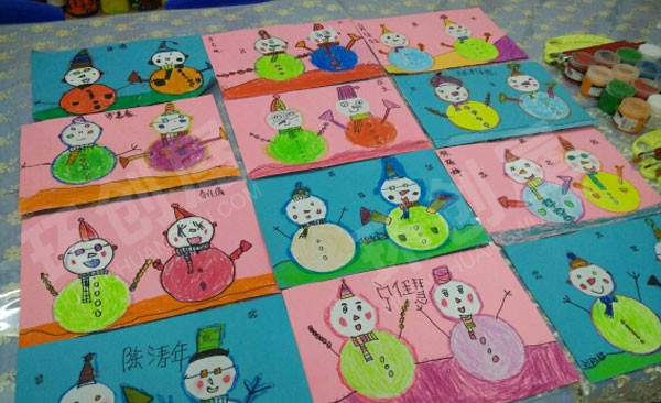 幼儿园环保各种有趣美术作品展示图片