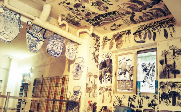 幼儿园中国风装饰环创作品展示图片