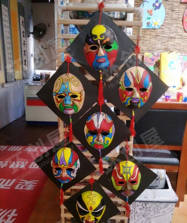 幼儿园中国风装饰环创作品展示图片