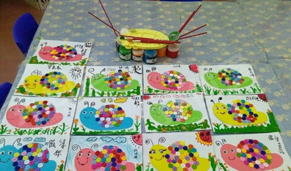 幼儿园环保各种有趣美术作品展示图片