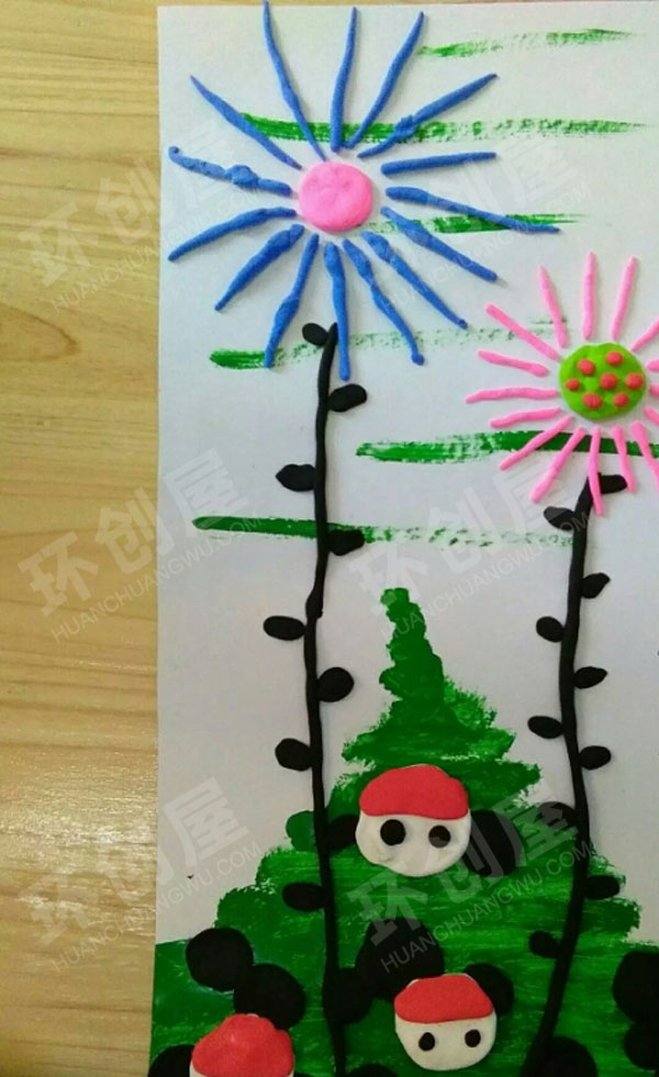 幼儿园环保各种有趣美术作品展示图片