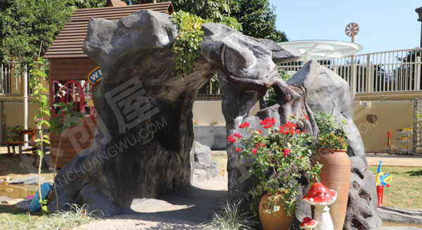 幼儿园户外一体化环境创设大型玩场图片