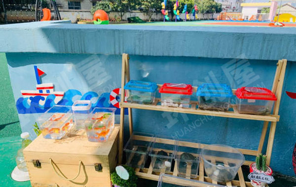 幼儿园植物角和饲养区户外环创图片