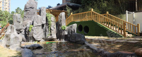 幼儿园户外一体化环境创设大型玩场图片