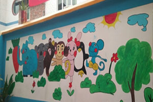 幼儿园户外外墙精心绘画卡哇伊主题墙图片6张