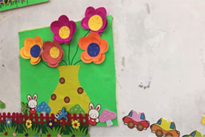 幼儿园美工区手工创意卡纸粘贴立体画图片5张